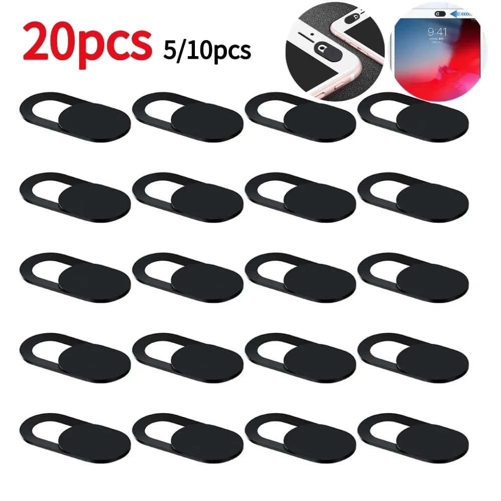 20/10/5 Pieces Copri Webcam Universal Scrap Anti-Spia, Privacy Protection for Lenti, Plastic Wall decal for Laptop, iPad, PC