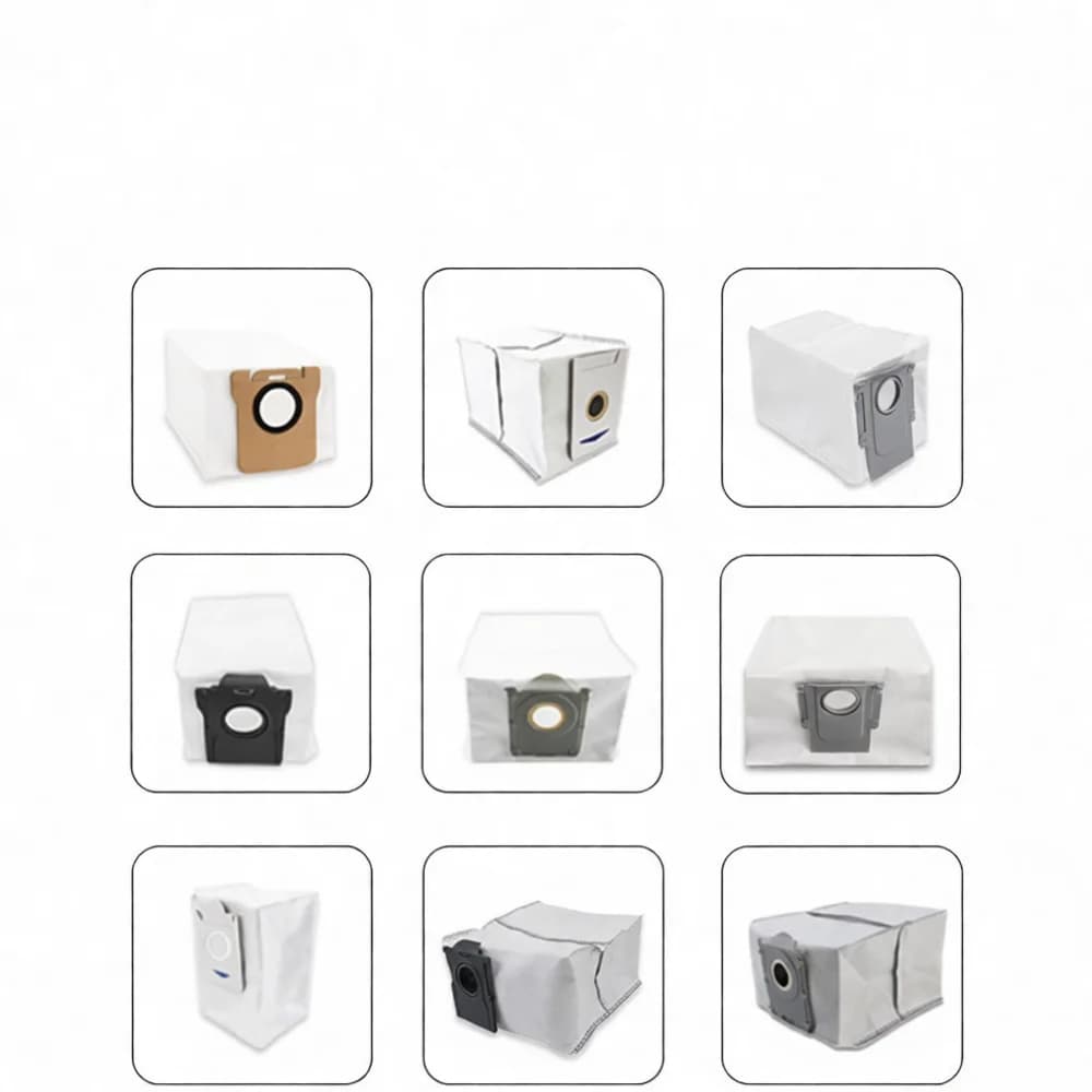 For Midea V12 V10 W11 Robot Vacuum Cleaner Parts Non Woven Dust Bags Disposable Collection Accessory Home Cleaning Kit