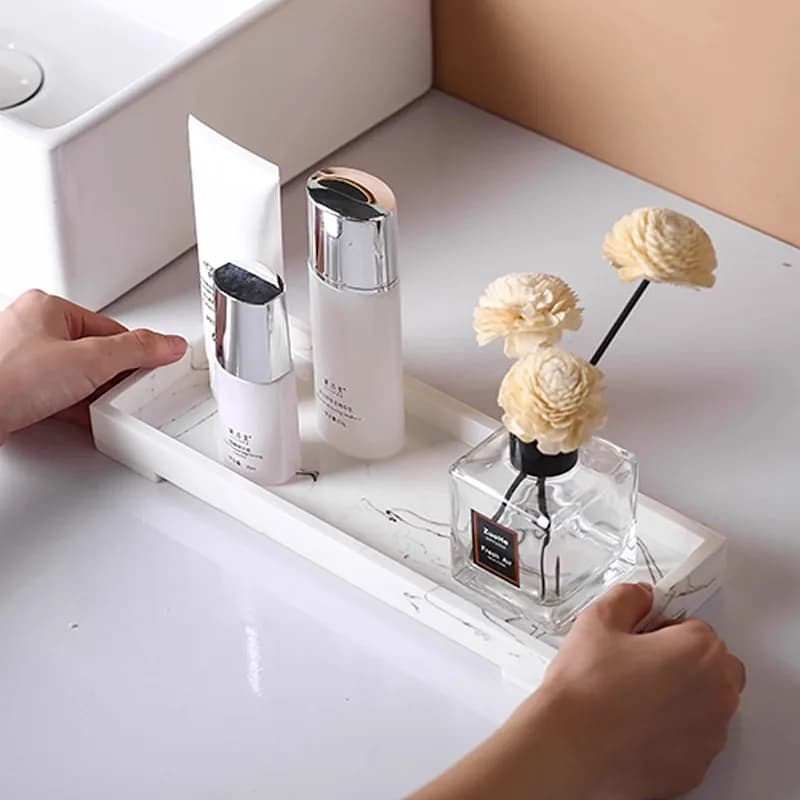 Regalo di nozze Decorazioni per la casa Set da bagno in resina Imitazione marmo Accessori per il bagno Portaspazzolino Dispenser di sapone Portasapone Pipistrello