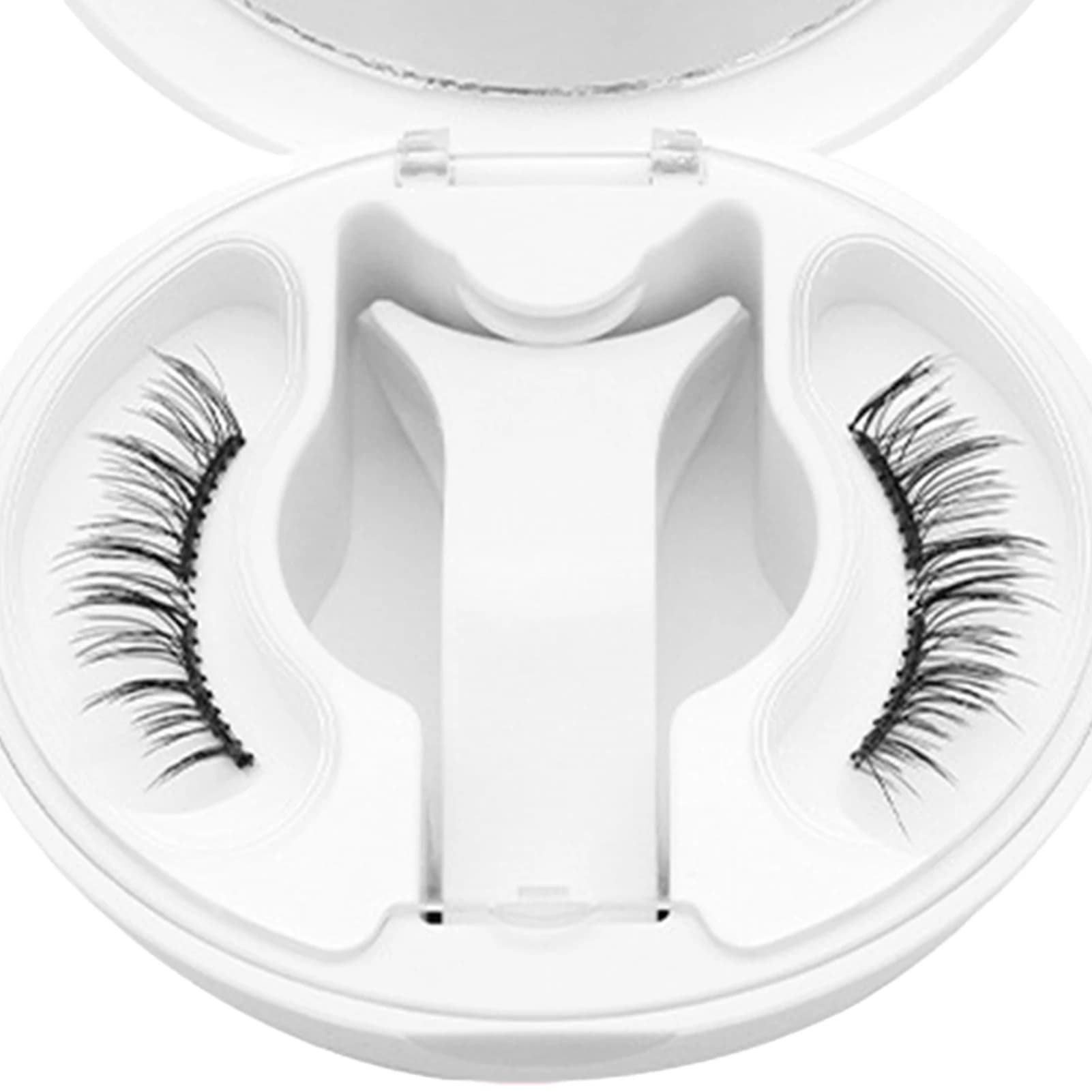 Faux Magnetic Eyelashes 7-13mm Full Strips Mixed Length Natural Volume Fiber Eyelash Strips Without glue Daily Eyelash Chestnuts