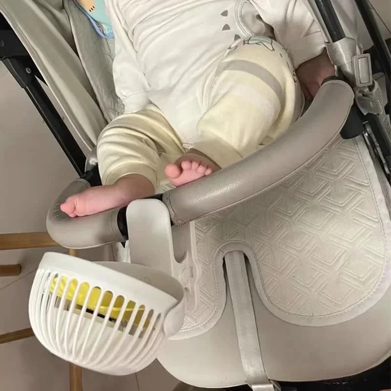 Baby Stroller Fan Summer Cooling Fan Angle Adjustable Newborn Stroller Handlebar Clamp Fan 3 Speed USB Charging Fan Outdoor Fans