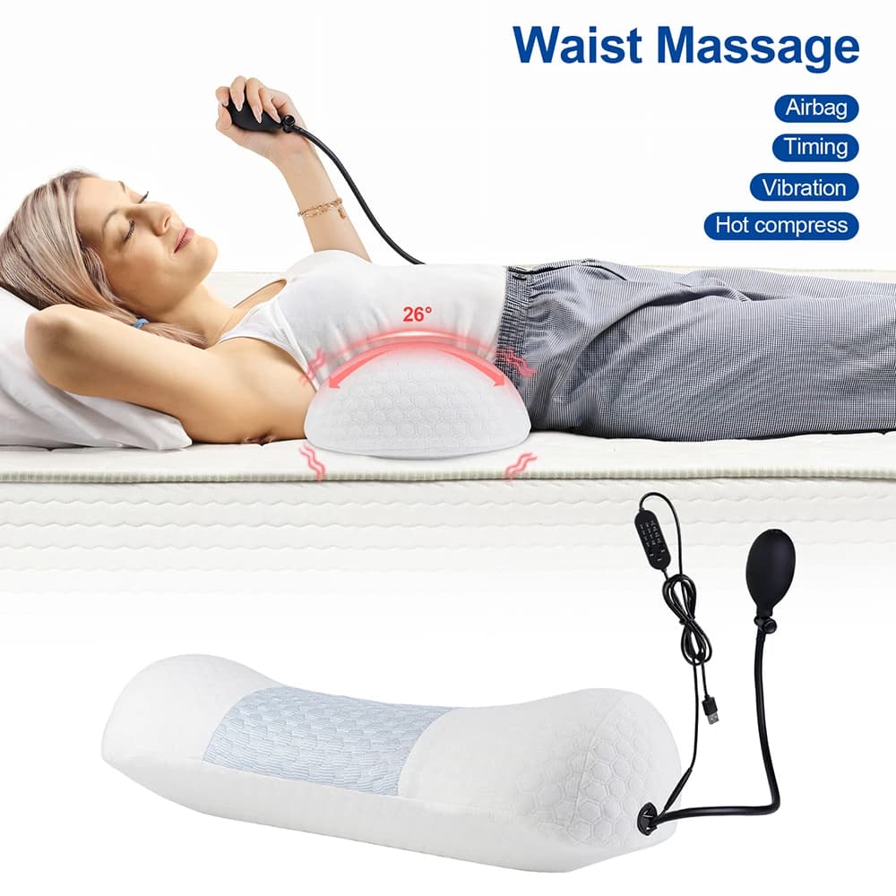 Cuscino di supporto per la colonna vertebrale lombare Memory Foam per dormire Dormire nel letto Cuscino di supporto per la vita Supporto per la schiena Dormitori