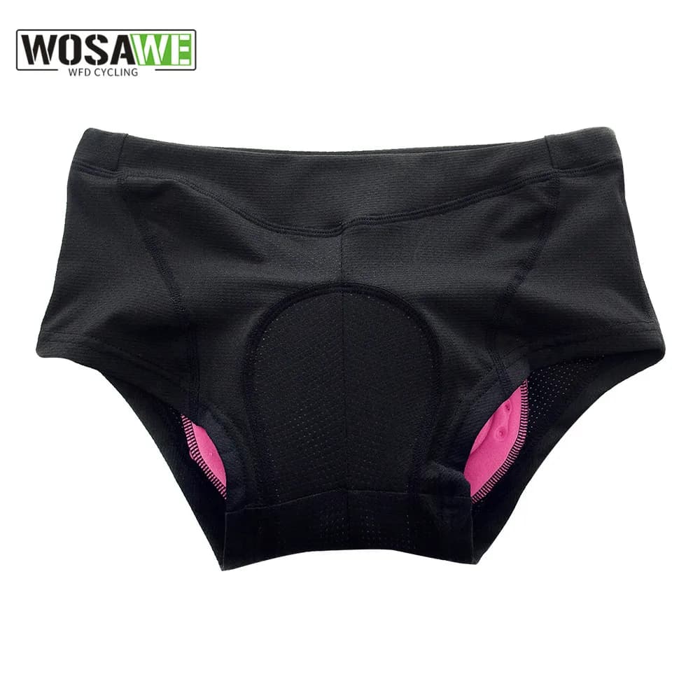 WOSAWE Women's Cycling Shorts with 3D Gel Padding, Breathable MTB Shorts, Bicycle Intimate Clothing