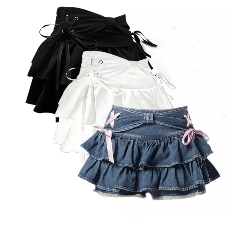 Summer Gothic Skirts for Women,2000s Vintage Mini Shorts,Rock Goth Punk Skirts,Y2k Streetwear Egirl Emo Skirts Bandage Alt