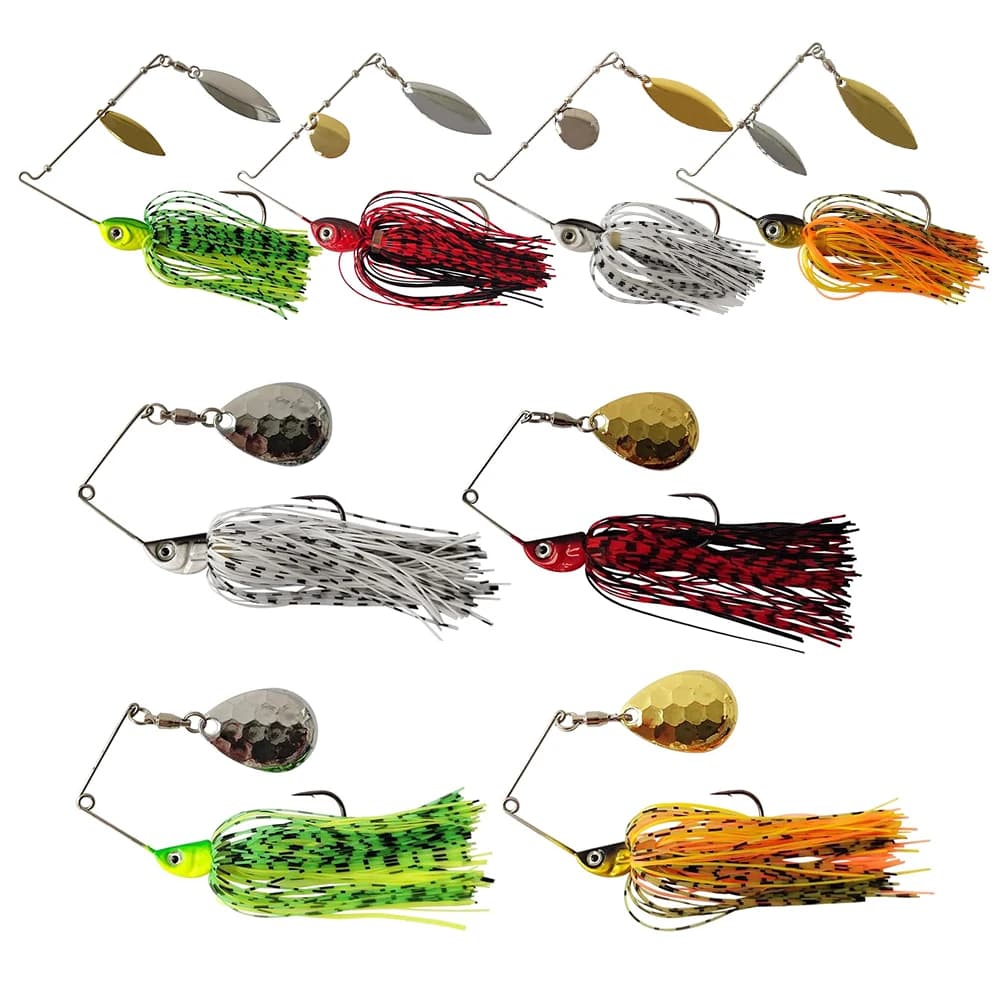 Eupheng Spinner Bait Cucchiaio Esca in filo 3.5g-14g Bass jig Chatter esca Richiamo di pesca Spinnerbait Luccio Bass Attrezzatura da pesca