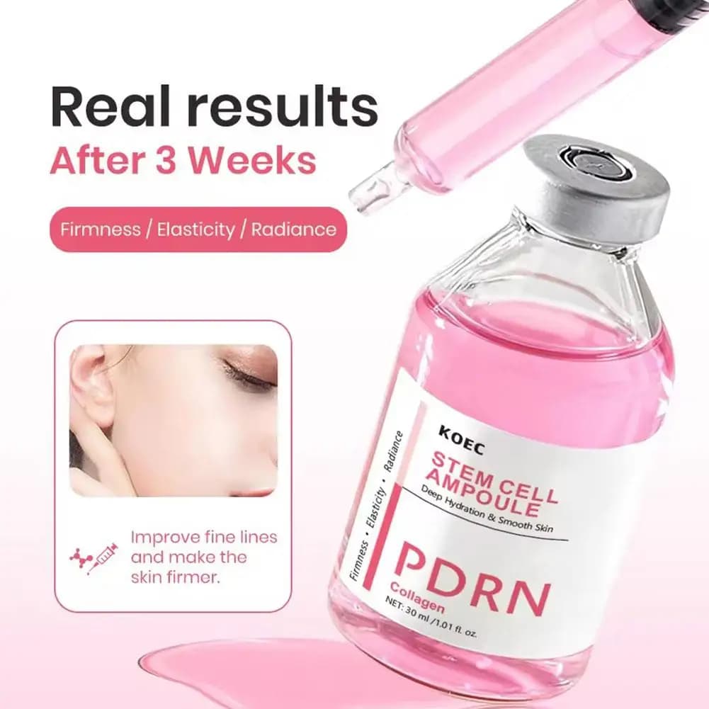Stem Cell Serum PDRN Ampoule Collagen Moisturizing Anti-Aging Essence Reduce Fine Lines Wrinkle Tighten Brighten Face Skin 1PCS