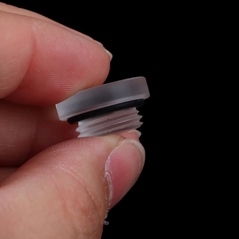 【buji3c】2pcs Frosted G1/4 Water Plug Matte Acrylic Water Stop Lock Seal Button Hand Twisting Water Cooling Fitting