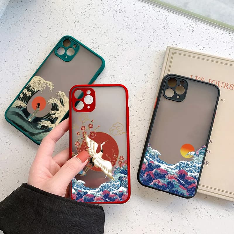 Magic Surfing Phone Case For iPhone 12 11 13 14 16 Pro MAX 15 14 7 8 Plus SE2 Cases For iPhone X XS XR Ukiyoe Wave Cover Fundas