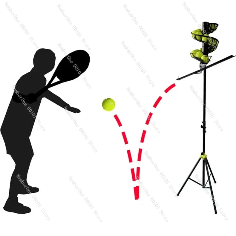 Attrezzatura Intelligente Automatica per Allenamento Tennis, Macchina Lancia Palline da Tennis