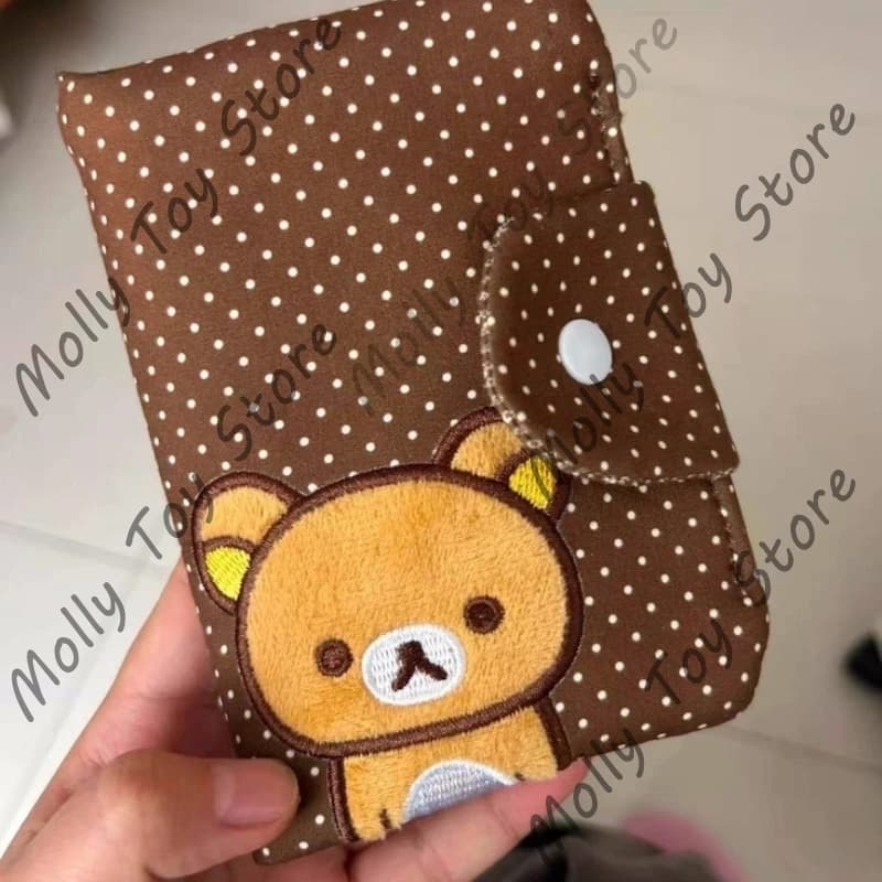 Portafoglio da viaggio Kawaii Rilakkuma Bear, custodia portatile per certificati, porta carte, porta passaporto, regalo giocattolo Molly