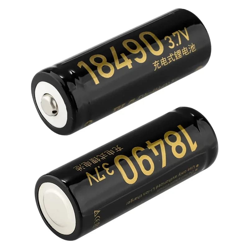 DLGpower 3.7V 18490 1400mAh Batteria ricaricabile agli ioni di litio per piccolo ventilatore Torcia registratore Allarme fumo Mouse con telecomando