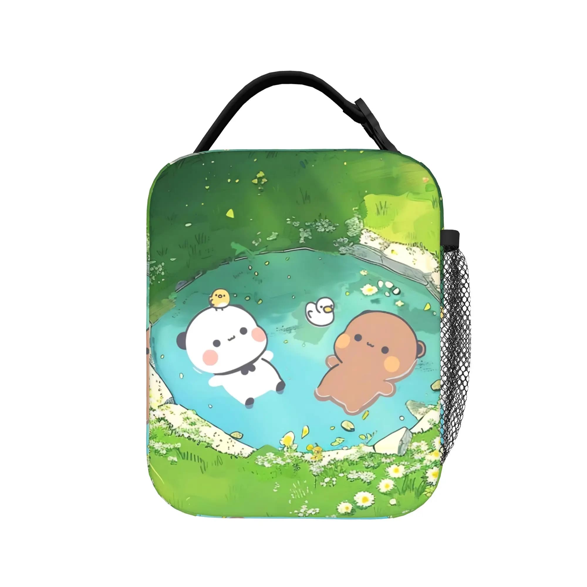 Borsa Termica per Pranzo Bubu Dudu, Simpatica Borsa a Forma di Orso, Pratica per Picnic all'Aperto, Borsa Termica in Oxford per Bambini