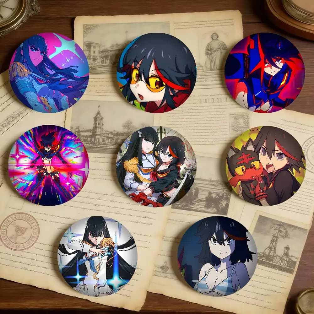 Anime Brooches Cute Cartoon Badge Jacket Jeans Lapel Pin Gift Accessorie Anime Kill La Kill
