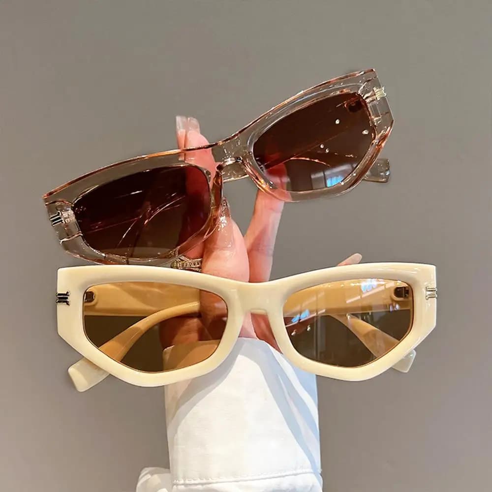 Fashion Irregular Gradient Sun Glasses Men's Shades Cat Eye Sunglasses for Women