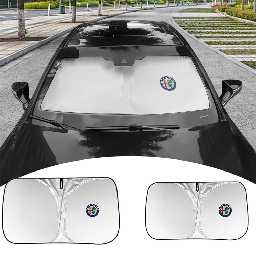 Pieghevole Finestra Anteriore Parasole Blocchi Parasole UV Protezione Auto Parabrezza Parasole Copertura Per Alfa Romeo Mito Giulietta
