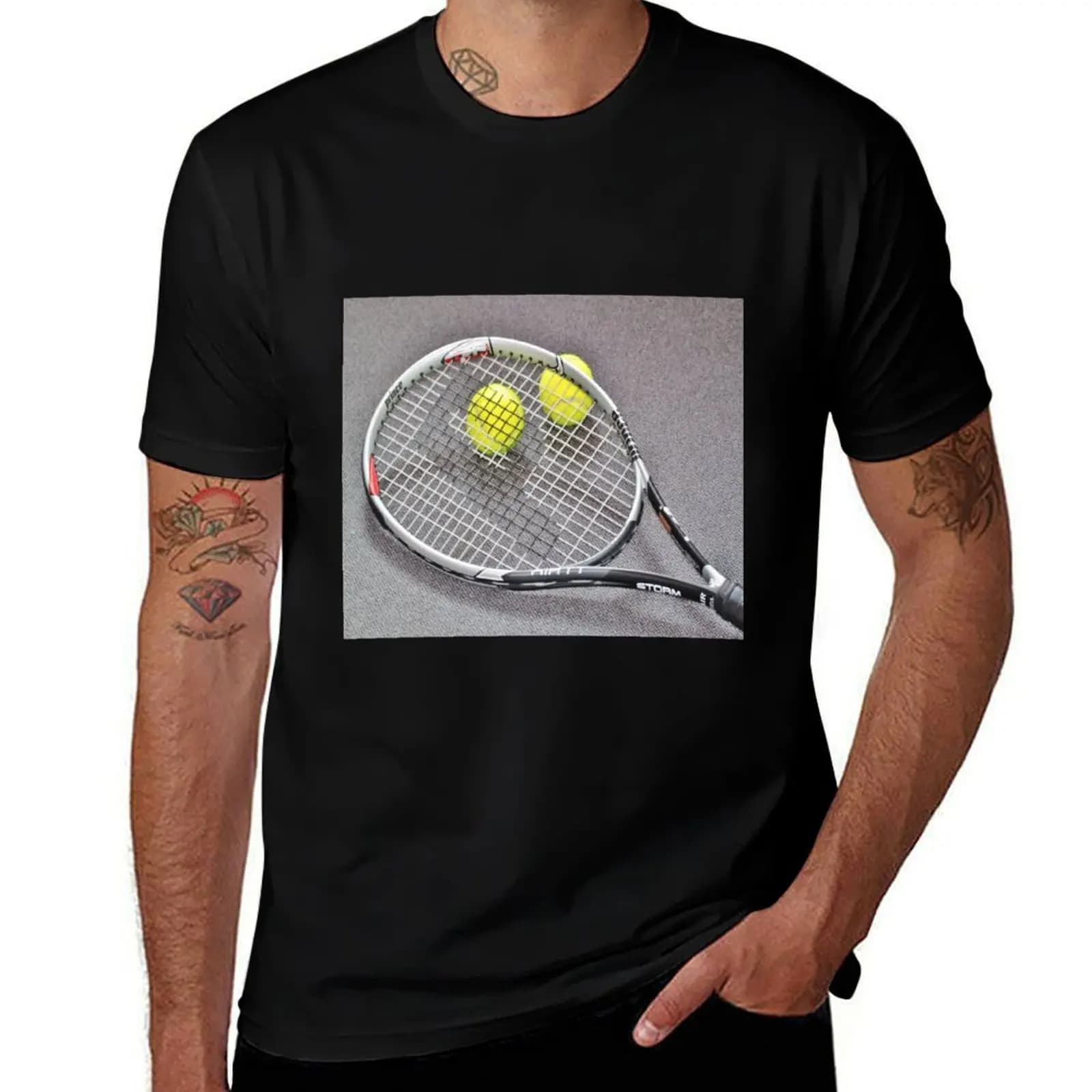 T-shirt con pallina da tennis, T-shirt casual di Halloween