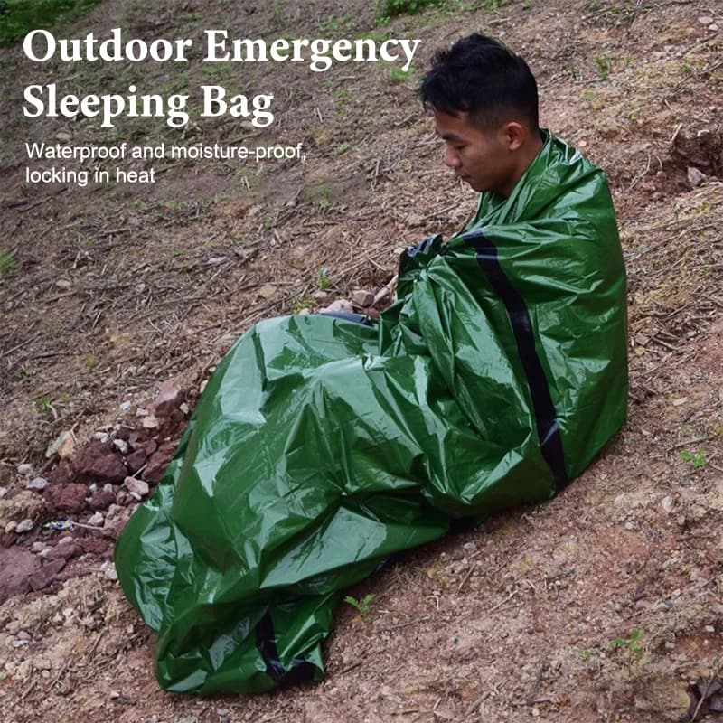 1pc waterproof reusable portable bag camping hiking equipment emergency sleeping bag outdoor thermal blanket Mylar