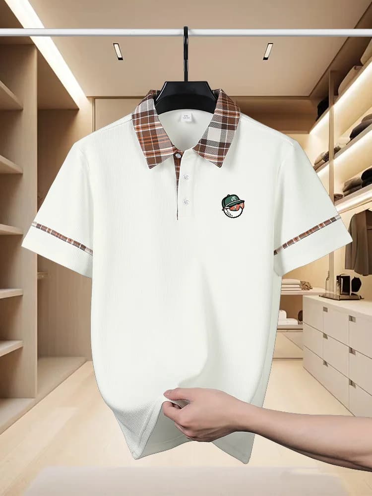 Polo da uomo a maniche corte estiva 2026: Nuova collezione, traspirante, leggera, lussuosa, casual
