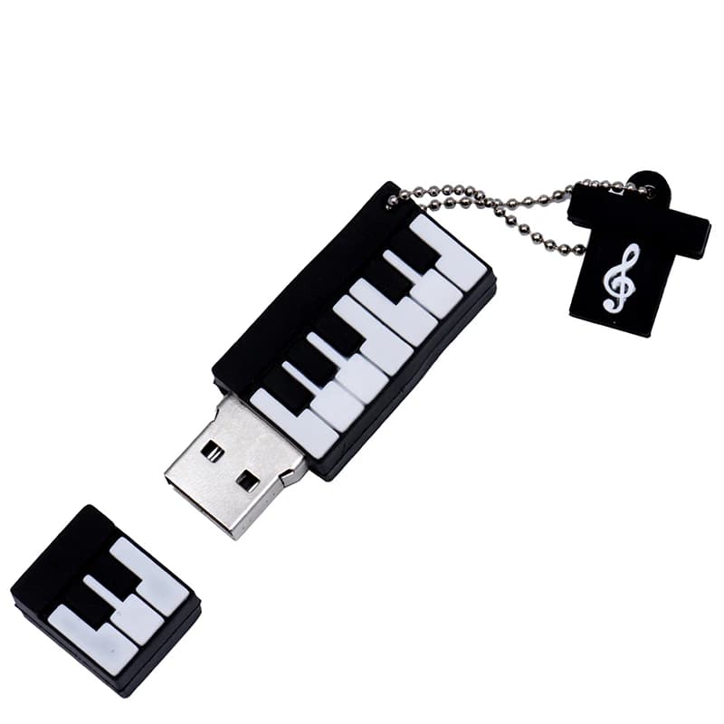 JASTER Nota musicale Pen drive Strumento musicale Chiavetta USB 2.0 64 GB Chiavetta di memoria per cartoni animati Pendrive U disco 4 GB 32 GB 16 GB 8 GB
