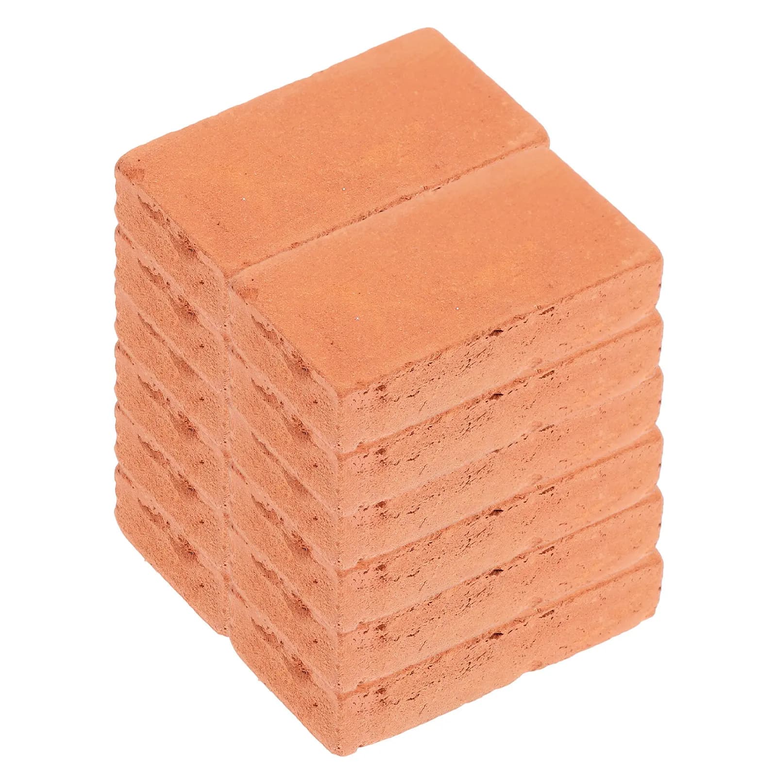 40 Pezzi Mattoncini Decorativi per Paesaggistica, Mattoncini Rossi Miniatura per Terrari e Tartarughiere, Piccoli Mattoncini per Micro Paesaggi Fai-da-Te