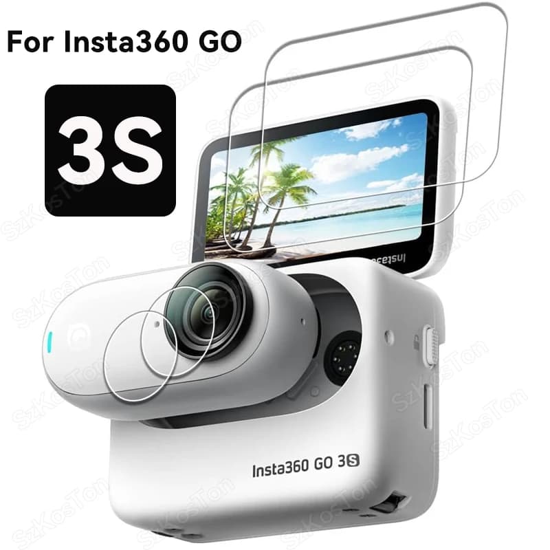 Vetro temperato Display LCD Protezione Dello Schermo Lente Pellicola Della Copertura Per Insta 360 GO 3S Action Camera Insta360 GO3S Custodia Accessori