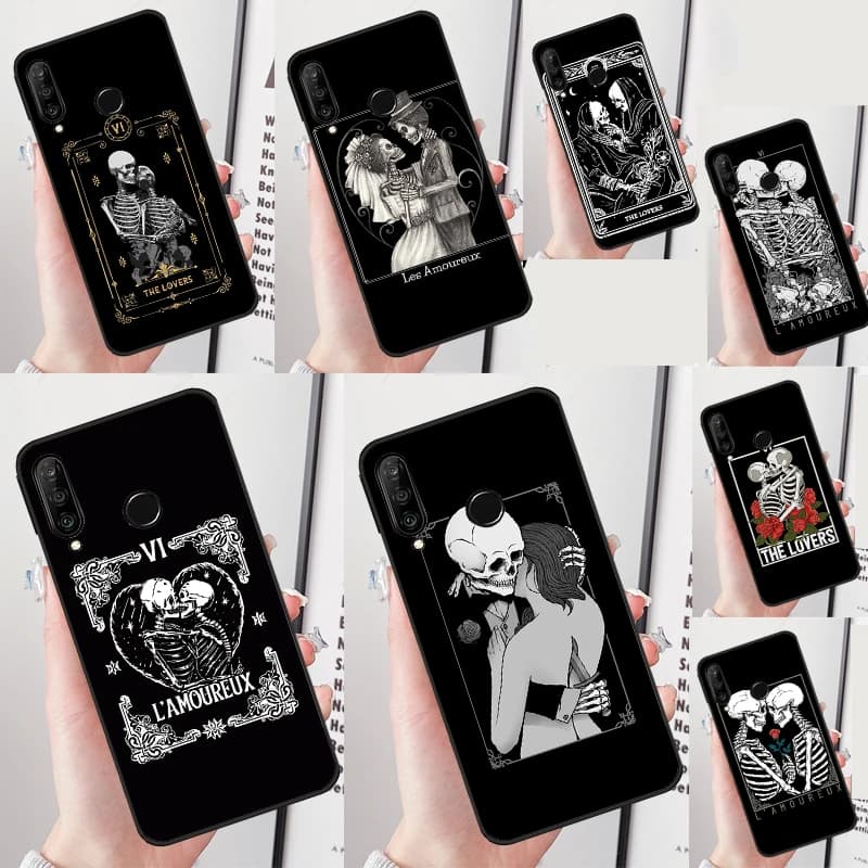 Gli Amanti VI Tarocchi Carta Per Huawei Nova 12i 7i 8i 11i 12s 9 10 SE Y91 Y90 Y60 Y70 Y72 Y61 P30 P40 Lite P60 Pro Caso