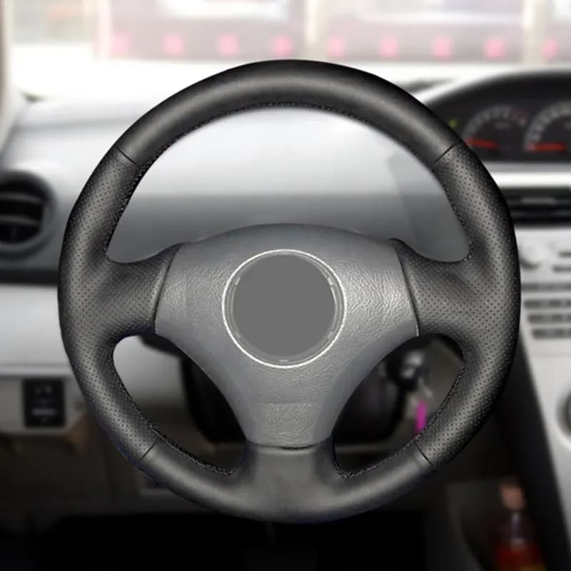 Coprivolante intrecciato a mano per Toyota Vios Mark 2 Corolla 2000-04 per Lexus GS430 GS300 2004 pelle microfibra perforata
