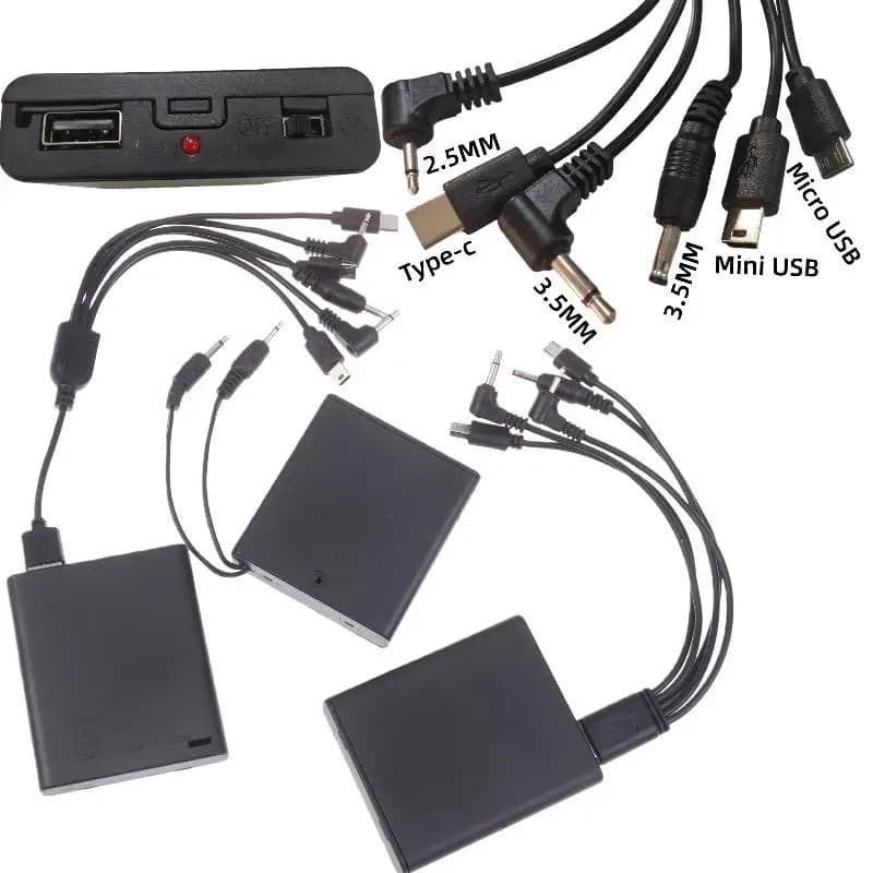 1 pz. Scatola di alimentazione esterna universale sicura da 6V con connettore da 2,5 mm per batteria di emergenza, accessori per serratura elettronica con password - F(x)