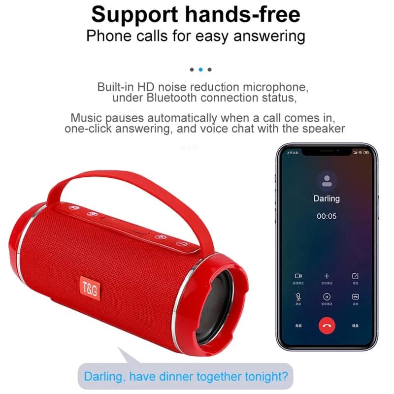 Nuovo Altoparlante Bluetooth TWS Wireless Potente, Cassa Portatile per Esterni, Subwoofer Impermeabile, Suono Stereo 3D, Chiamate a Mani Libere
