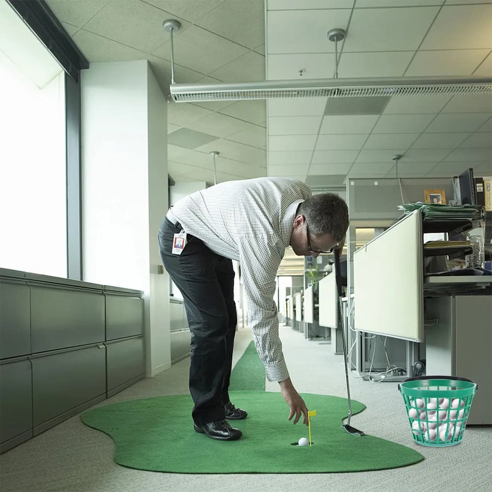 Cestino per palline da golf in plastica, contenitore leggero per mini palline, portaoggetti portatile per sport all'aria aperta, per forniture per l'allenamento del golf