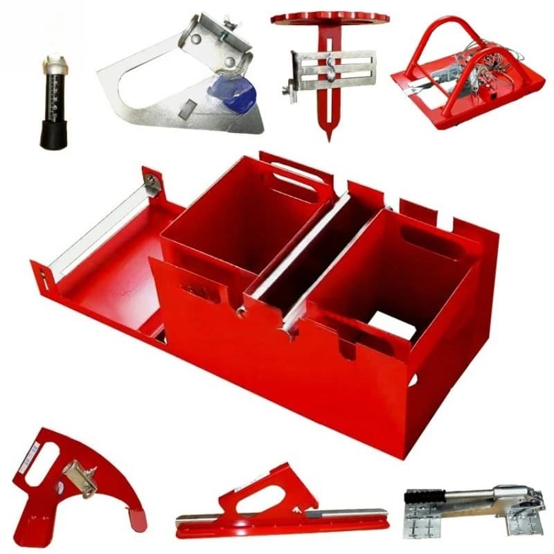 A full set of lawn mowing tools, round cutting turf clamp tensioner, trimming line cutting glue seam press