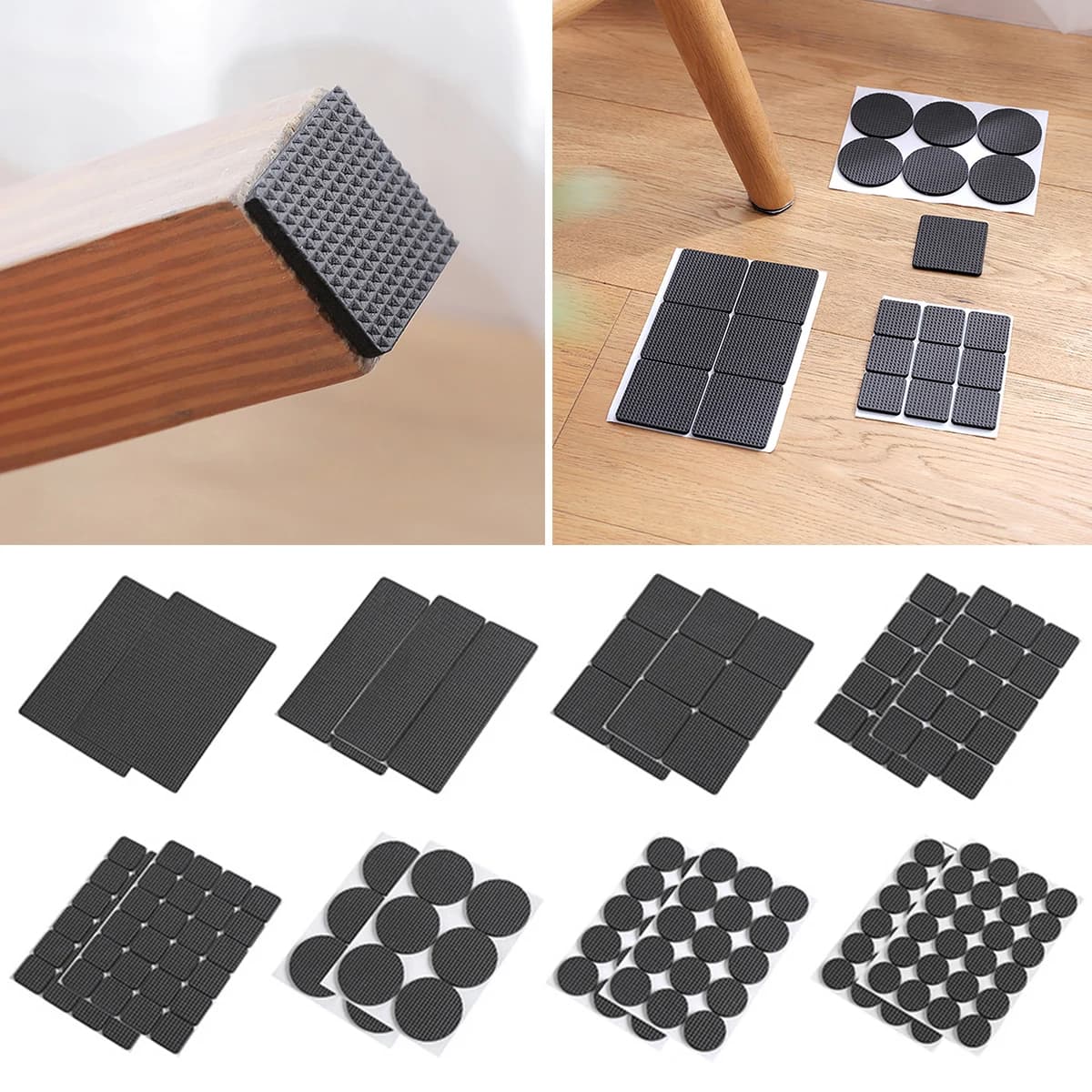 EVA floor protection furniture cushions square self-adhesive non-slip chair leg sofa feet for table mat floor protection for furniture