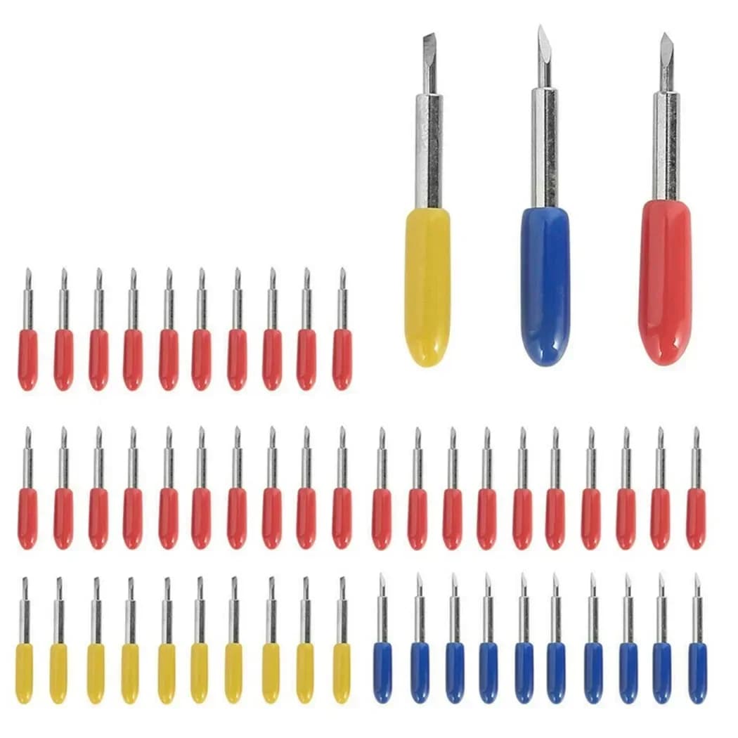 50Pcs 30/45/60 Degree Roland Cricut Vinyl Cutter Blade Knife For Cricut Explore Air 2 Vinyl Cut Machines