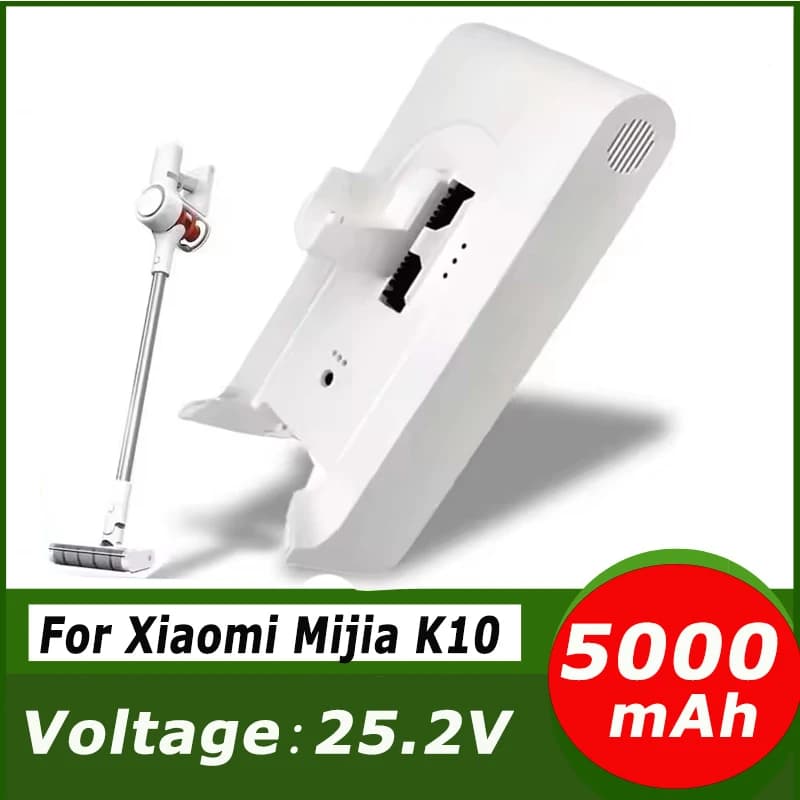 Original 25.2V 5000mAh Battery Pack for Xiaomi Mijia K10 Handheld Cordless Vacuum Cleaner 18650 Li-ion Replacement batteries