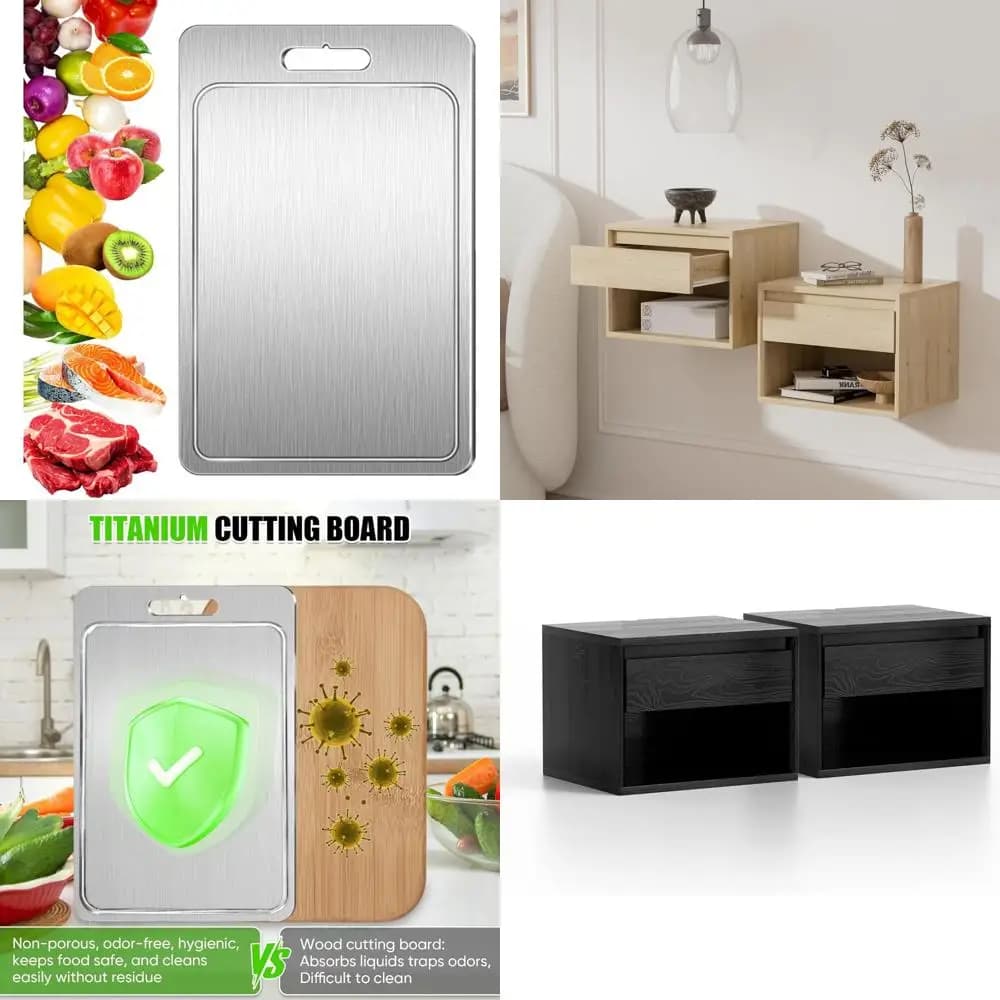 Two-sided metal cutter with groove for juice - Durable cutting surface for meat, vegetables and kitchen