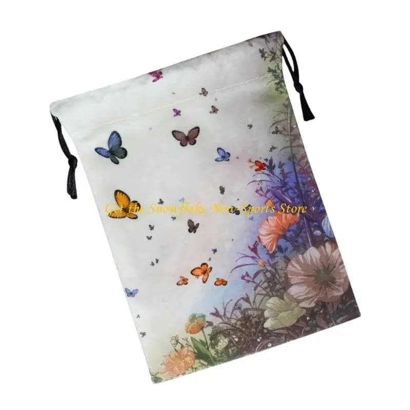 E56D Tarots Deck Holder Soft Tarots Card Bag Portable Dices Holder Organizers Crystal Tarots Gifts Packaging Bag Enduring