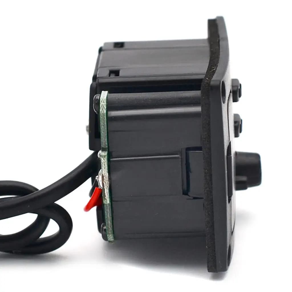 Pickup Piezoelettrico per Chitarra e Ukulele, Preamplificatore con EQ a 2 Bande, Accordatore e Controllo Volume, Ricambio per Chitarra e Ukulele