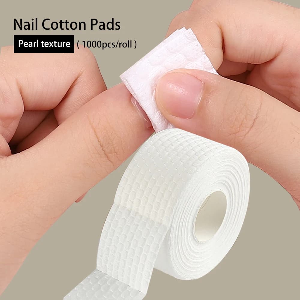 1000 Pieces/Rotole Cotton Nail Salts, UV Gel Strut, Nail Cleaner, Hairless Cardboards, Nail Cleaner and Manicure