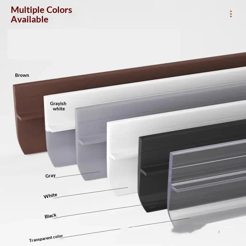 PVC Door Bottom Seal Strip Self Adhesive Soundproof Strong Adhesion Door Stopper For Glass Window