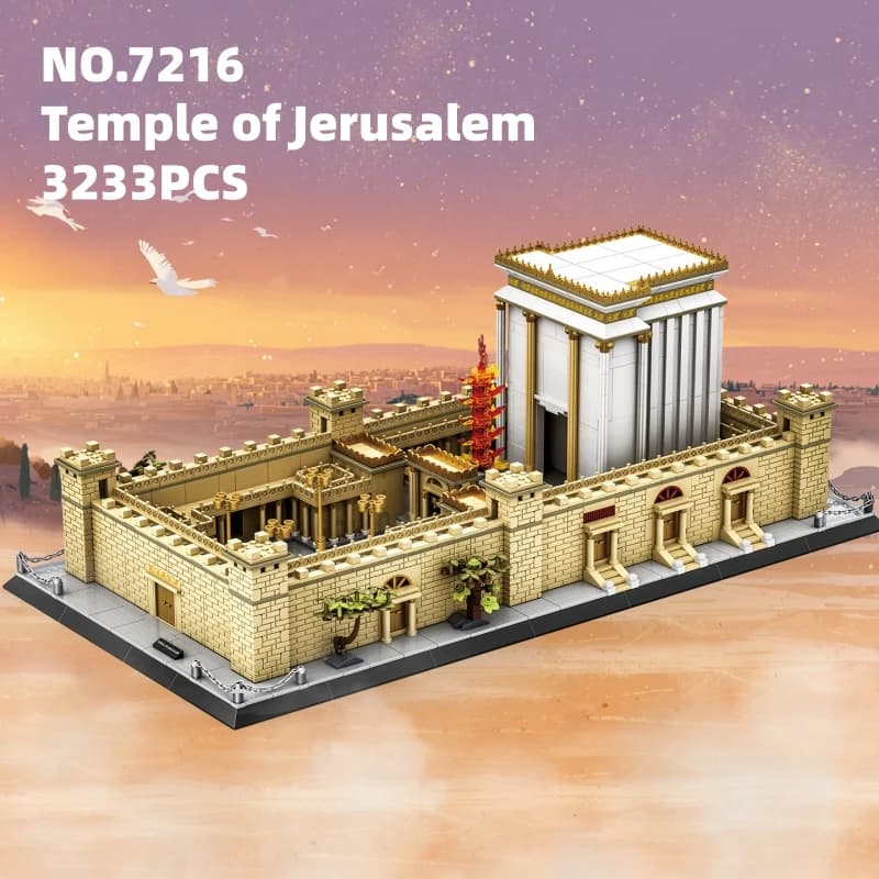 3233PCS Tempio di Gerusalemme Building Blocks Architettura Mattoni da costruzione Blocchi di montaggio MOC Giocattoli educativi per bambini Regali
