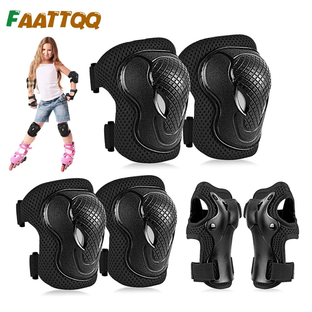 Set di Protezioni per Bambini: Ginocchiere e Gomitiere, Attrezzatura di Sicurezza per Pattini a Rotelle, Ciclismo, Skateboard e Pattinaggio in Linea