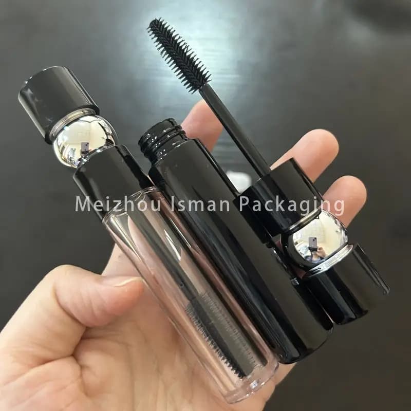 50 Pz Reusable Transparent Pumpkin Shape Cream For Eyelash Counter Vacuum Black Mascara Eyelash Growth Siero Tube With Brush 6 ml 16 ml
