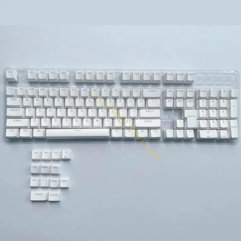 Copritasti antiolio 117 set tasti Installazione semplice con design traslucido Altezza OEM per tastiere meccaniche