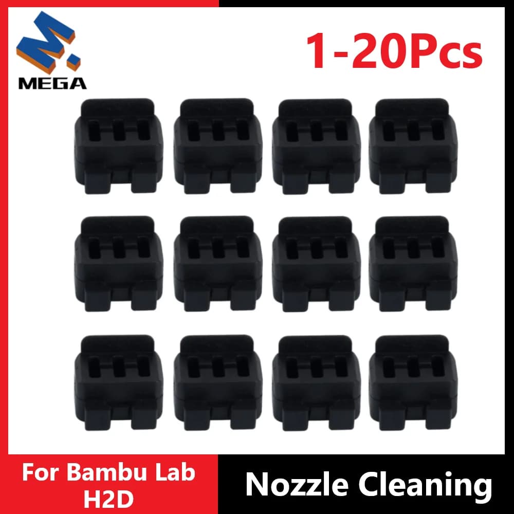 Ugello Spazzola Per Bambu Lab H2D Hotend Tergicristallo Spazzola In Silicone Bambulab H2D Hotend Ugelli Strumento di Pulizia Accessori Per Stampanti 3D