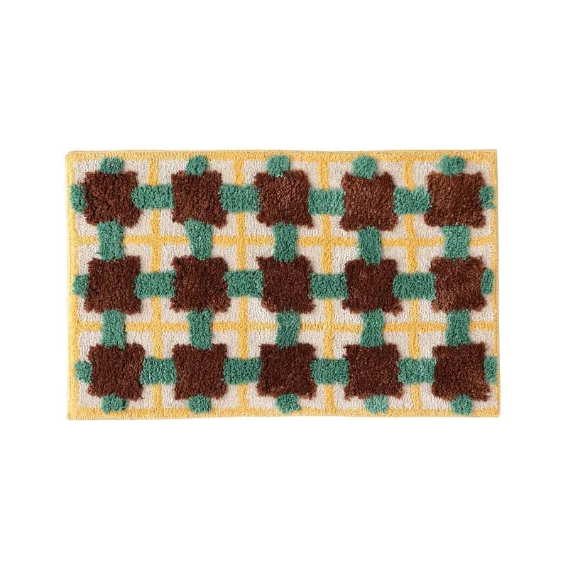 VIKAMA Non-slip mat, Scottish bath mat and kitchen mat, soft bathroom pad, bedroom, kitchen, home decor
