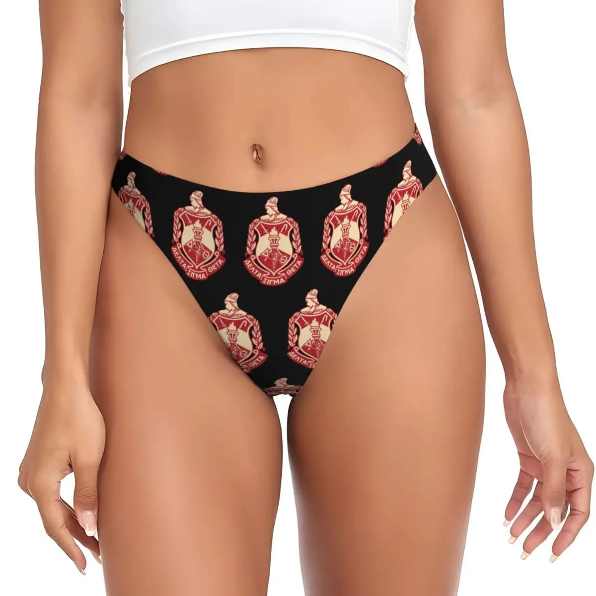 Delta Sigma Theta Customizoma, Breathable Mutches Elasticized for Women, Comfort Intimate