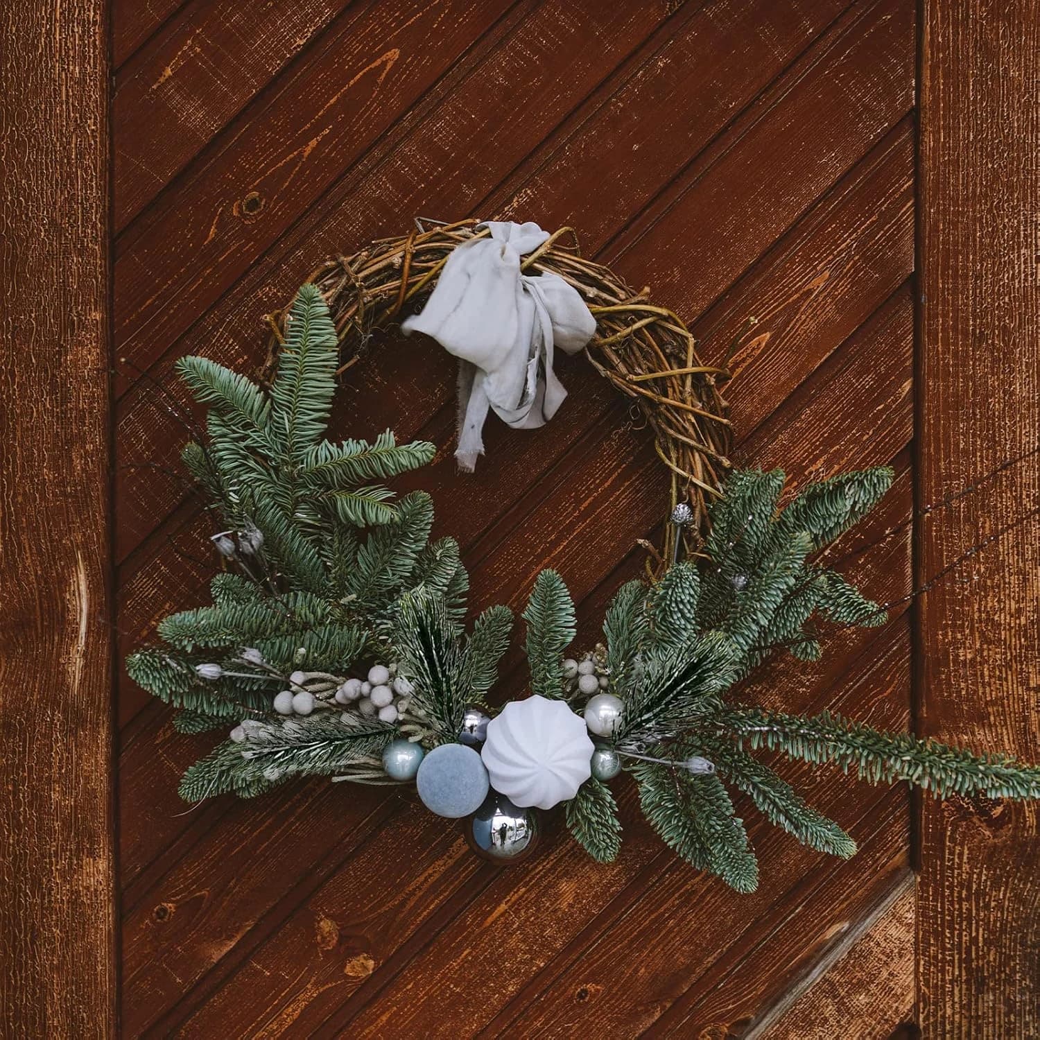 50/100Pcs Artificial Plants Plastic Pine Needles Snowflake Scrapbooking Christmas Tree Home Room Table Decora Diy Gifts Garland