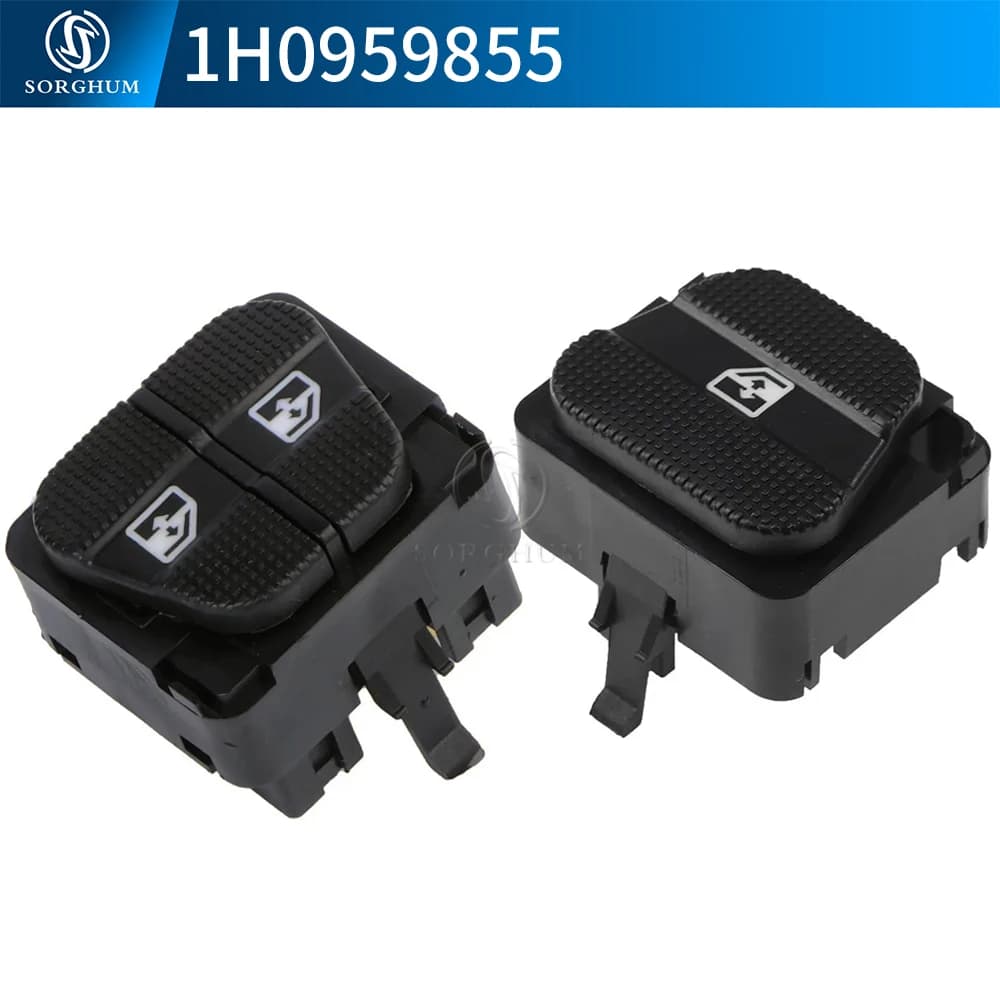 Pulsante interruttore alzacristallo elettrico per auto retroilluminato verde per VW VOLKSWAGEN Golf 1992 1993 1994 1995 1998 1H0959855 1H0959855C 1HD959855