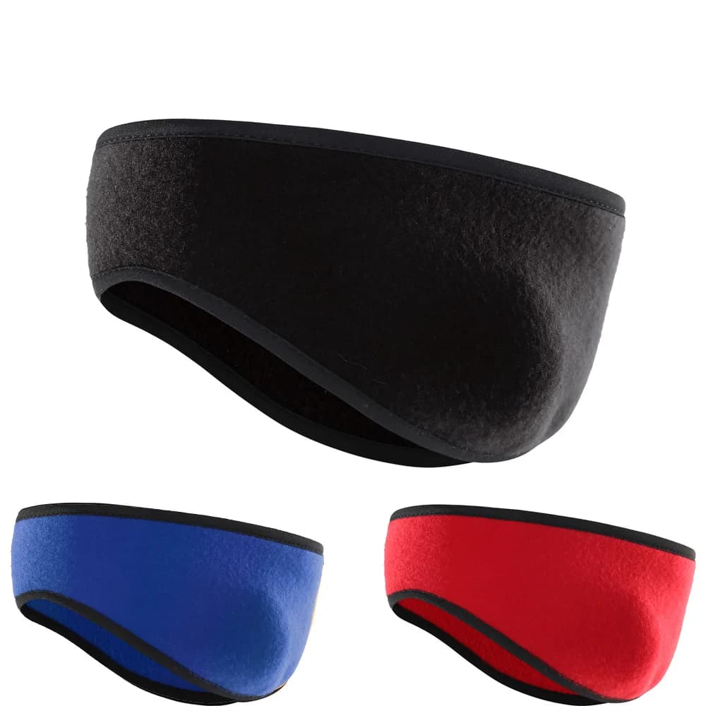 Hair band with ear protection, protection belt for the front in winter fleece, sport, running and cycling, cover for the head warm and cold resistant