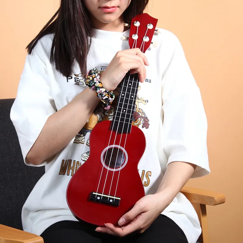 21 pollici Hawaii Ukulele Strumenti musicali Cavaquinho Mini Piccolo 4 corde Chitarra classica Ukelele Concerto Bambini Ragazza Principiante Uke